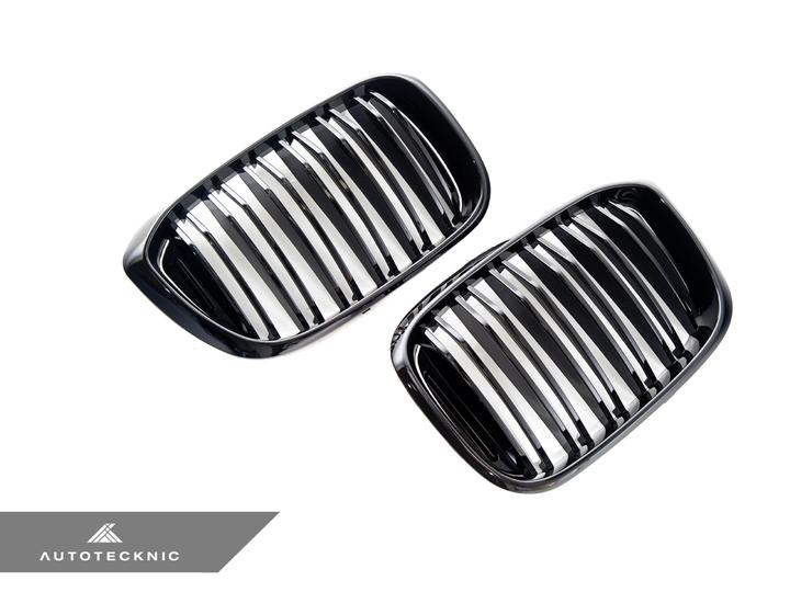 AUTOTECKNIC PAINTED DUAL-SLAT GLAZING BLACK FRONT GRILLES - G01 X3 | G02 X4