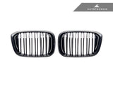 AUTOTECKNIC PAINTED DUAL-SLAT GLAZING BLACK FRONT GRILLES - G01 X3 | G02 X4