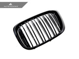AUTOTECKNIC PAINTED DUAL-SLAT GLAZING BLACK FRONT GRILLES - G01 X3 | G02 X4