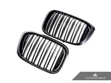 AUTOTECKNIC PAINTED DUAL-SLAT GLAZING BLACK FRONT GRILLES - G01 X3 | G02 X4