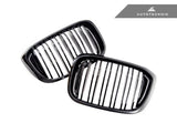 AUTOTECKNIC PAINTED DUAL-SLAT GLAZING BLACK FRONT GRILLES - G01 X3 | G02 X4