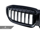 AUTOTECKNIC PAINTED GLAZING BLACK FRONT GRILLES - G20 3-SERIES