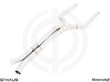 GTHAUS MEISTERSCHAFT - BMW F91/F92 M8/M8 Competition Coupe / Convertible - LSR Mid Resonator Delete Pipes (Full cat-back pipe) 90mm piping (SUS)