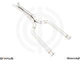 GTHAUS MEISTERSCHAFT - BMW F91/F92 M8/M8 Competition Coupe / Convertible - LSR Mid Resonator Delete Pipes (Full cat-back pipe) 90mm piping (SUS)