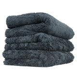 Chemical Guys Happy Ending Ultra Edgeless Microfiber Towel - 16in x 16in - Black - 3 Pack