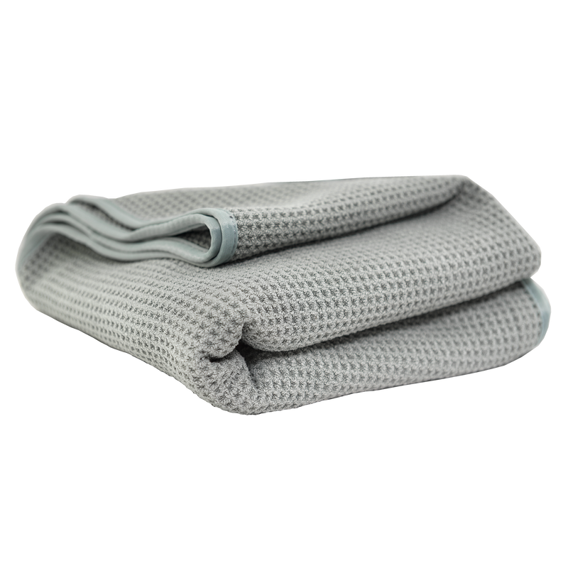 Chemical Guys Waffle Weave Gray Matter Microfiber Drying Towel - 36in x 25in