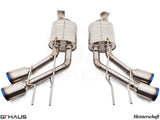 GTHaus Meisterschaft GTC (I.C.C) Titanium (TI) exhaust for Mercedes-Benz W463A G-Class (SUV) G500/550 (V8 Turbo) [2019+] with 4x120 Tips