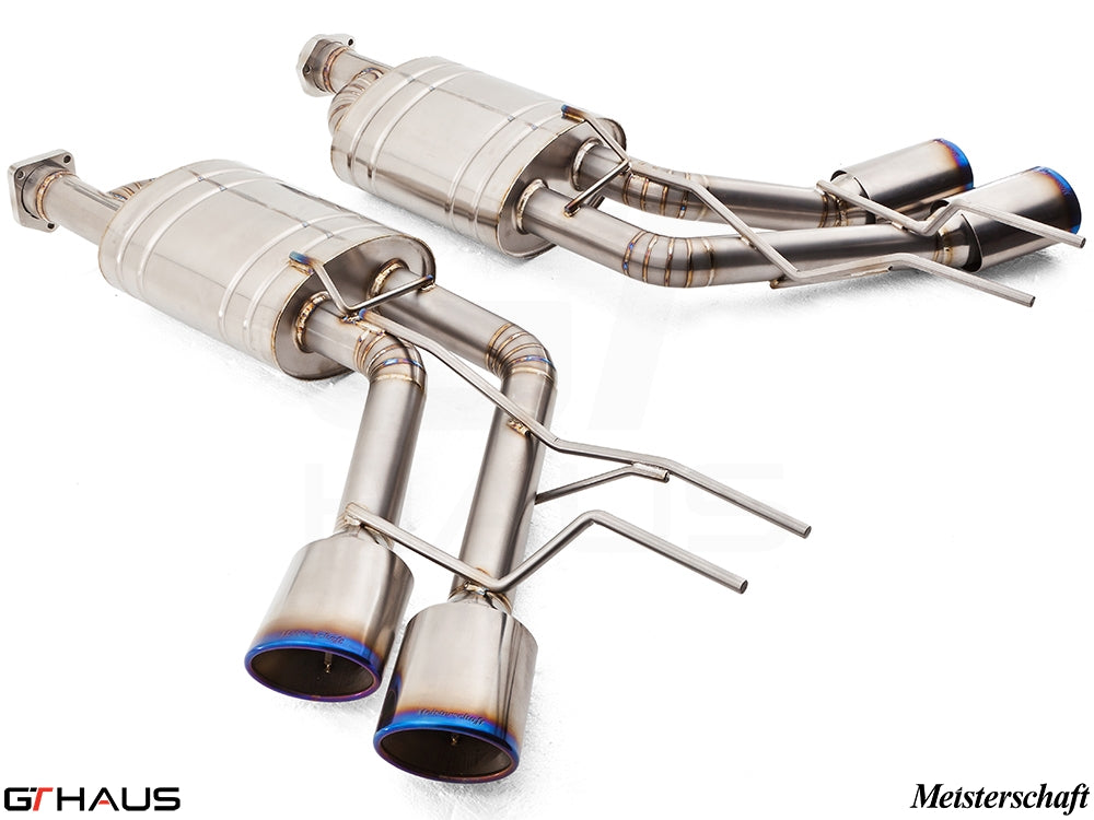 GTHaus Meisterschaft GTC (I.C.C) Titanium (TI) exhaust for Mercedes-Benz W463A G-Class (SUV) G500/550 (V8 Turbo) [2019+] with 4x120 Tips