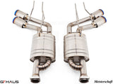 GTHaus Meisterschaft GTC (I.C.C) Titanium (TI) exhaust for Mercedes-Benz W463A G-Class (SUV) G500/550 (V8 Turbo) [2019+] with 4x120 Tips