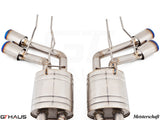 GTHaus Meisterschaft GTC (I.C.C) Titanium (TI) exhaust for Mercedes-Benz W463A G-Class (SUV) G500/550 (V8 Turbo) [2019+] with 4x120 Tips