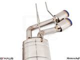 GTHaus Meisterschaft GTC (I.C.C) Titanium (TI) exhaust for Mercedes-Benz W463A G-Class (SUV) G500/550 (V8 Turbo) [2019+] with 4x120 Tips