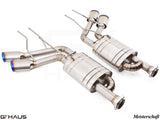 GTHaus Meisterschaft GTC (I.C.C) Titanium (TI) exhaust for Mercedes-Benz W463A G-Class (SUV) G500/550 (V8 Turbo) [2019+] with 4x120 Tips