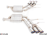 GTHaus Meisterschaft GTC (I.C.C) Titanium (TI) exhaust for Mercedes-Benz W463A G-Class (SUV) G500/550 (V8 Turbo) [2019+] with 6x102 Tips