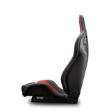 Recaro Sportster CS Nurburgring Edition Driver Seat - Black/Red Leather/Black Leather