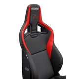 Recaro Sportster CS Nurburgring Edition Driver Seat - Black/Red Leather/Black Leather