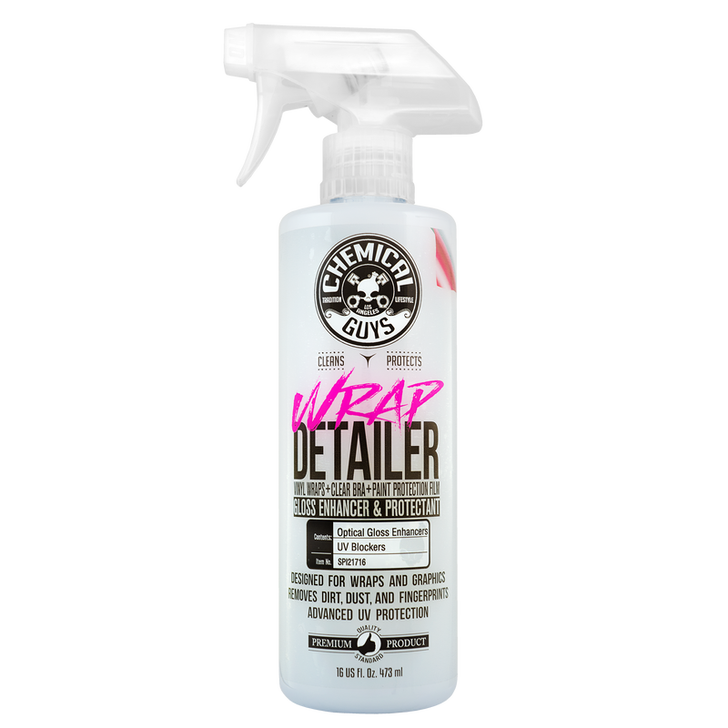 Chemical Guys Wrap Detailer Gloss Enhancer & Protectant for Vinyl Wraps - 16oz