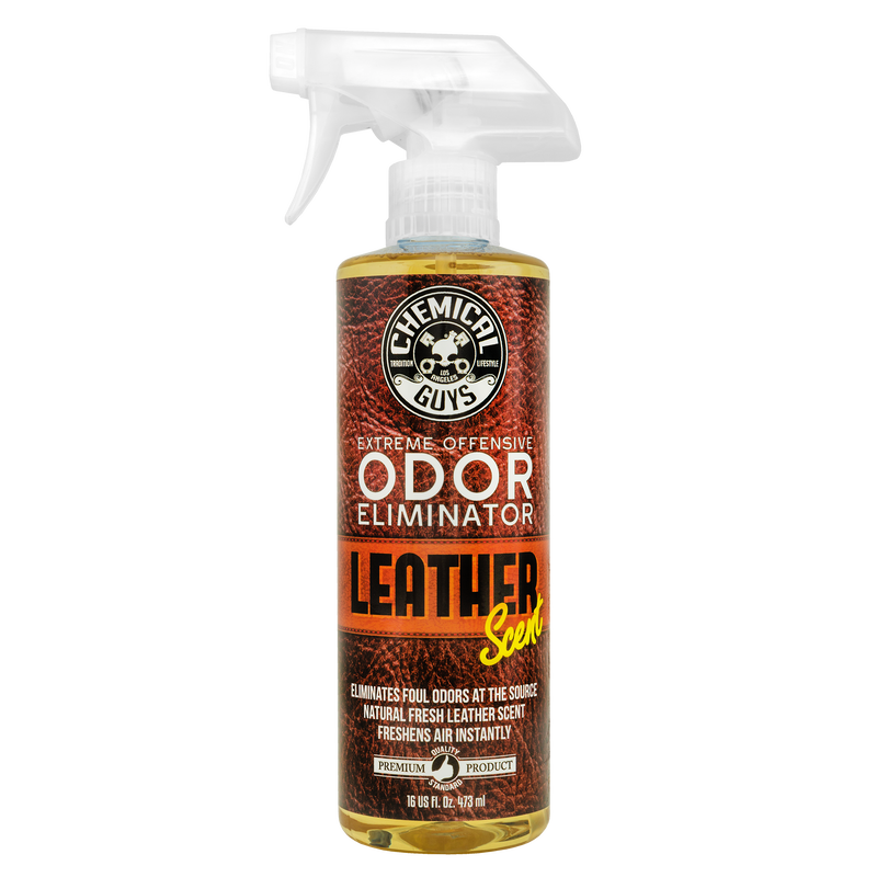 Chemical Guys EXTREME OFFENSIVE ODOR ELIMINATOR & AIR FRESHENER LEATHER SCENT - 16oz