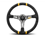 MOMO ULTRA Steering Wheel Black with double yellow stripe