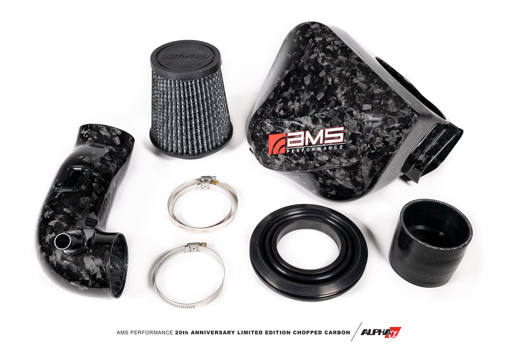 AMS Performance Toyota Supra A90 Chopped CF Cold Air Intake System (Does Not Fit with Strut Bar)