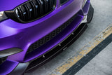 Vorsteiner 2014+ BMW M3/M4 (F8X) VRS GTS-V Front Add On Spoiler Carbon Fiber PP 2x2 Glossy