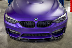 Vorsteiner 2014+ BMW M3/M4 (F8X) VRS GTS-V Front Add On Spoiler Carbon Fiber PP 2x2 Glossy