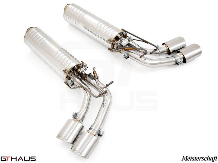 GTHaus Meisterschaft GTC (I.C.C) Stainless Steel (SUS) exhaust for Mercedes-Benz W463A G-Class (SUV) G63 AMG (V8 Bi Turbo) [2019+] with 4x120 Tips