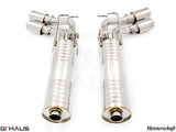 GTHaus Meisterschaft GTC (I.C.C) Stainless Steel (SUS) exhaust for Mercedes-Benz W463A G-Class (SUV) G63 AMG (V8 Bi Turbo) [2019+] with 4x120 Tips