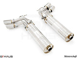 GTHaus Meisterschaft GTC (I.C.C) Stainless Steel (SUS) exhaust for Mercedes-Benz W463A G-Class (SUV) G63 AMG (V8 Bi Turbo) [2019+] with 4x120 Tips
