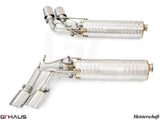 GTHaus Meisterschaft GTC (I.C.C) Stainless Steel (SUS) exhaust for Mercedes-Benz W463A G-Class (SUV) G500/550 (V8 Turbo) [2019+] with 4x120 Tips
