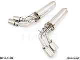 GTHaus Meisterschaft GTC (I.C.C) Stainless Steel (SUS) exhaust for Mercedes-Benz W463A G-Class (SUV) G63 AMG (V8 Bi Turbo) [2019+] with 4x120 Tips