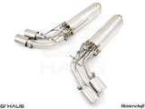 GTHaus Meisterschaft GTC (I.C.C) Stainless Steel (SUS) exhaust for Mercedes-Benz W463A G-Class (SUV) G500/550 (V8 Turbo) [2019+] with 4x120 Tips