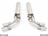 GTHaus Meisterschaft GTC (I.C.C) Stainless Steel (SUS) exhaust for Mercedes-Benz W463A G-Class (SUV) G63 AMG (V8 Bi Turbo) [2019+] with 4x120 Tips