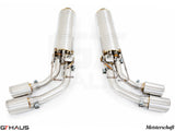 GTHaus Meisterschaft GTC (I.C.C) Stainless Steel (SUS) exhaust for Mercedes-Benz W463A G-Class (SUV) G500/550 (V8 Turbo) [2019+] with 4x120 Tips