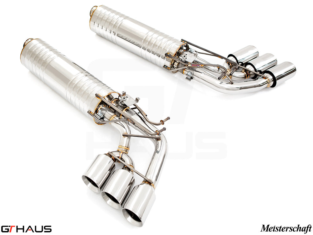GTHaus Meisterschaft GTC (I.C.C) Stainless Steel (SUS) exhaust for Mercedes-Benz W463A G-Class (SUV) G500/550 (V8 Turbo) [2019+] with 6x102 Tips