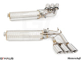 GTHaus Meisterschaft GTC (I.C.C) Stainless Steel (SUS) exhaust for Mercedes-Benz W463A G-Class (SUV) G500/550 (V8 Turbo) [2019+] with 6x102 Tips