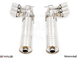 GTHaus Meisterschaft GTC (I.C.C) Stainless Steel (SUS) exhaust for Mercedes-Benz W463A G-Class (SUV) G500/550 (V8 Turbo) [2019+] with 6x102 Tips