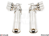 GTHaus Meisterschaft GTC (I.C.C) Stainless Steel (SUS) exhaust for Mercedes-Benz W463A G-Class (SUV) G500/550 (V8 Turbo) [2019+] with 6x102 Tips