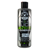 Chemical Guys SLICK FINISH CLEANER WAX LIGHT PAINT CLEANSER & BRILLIANT SHINE CARNAUBA WAX - 16oz