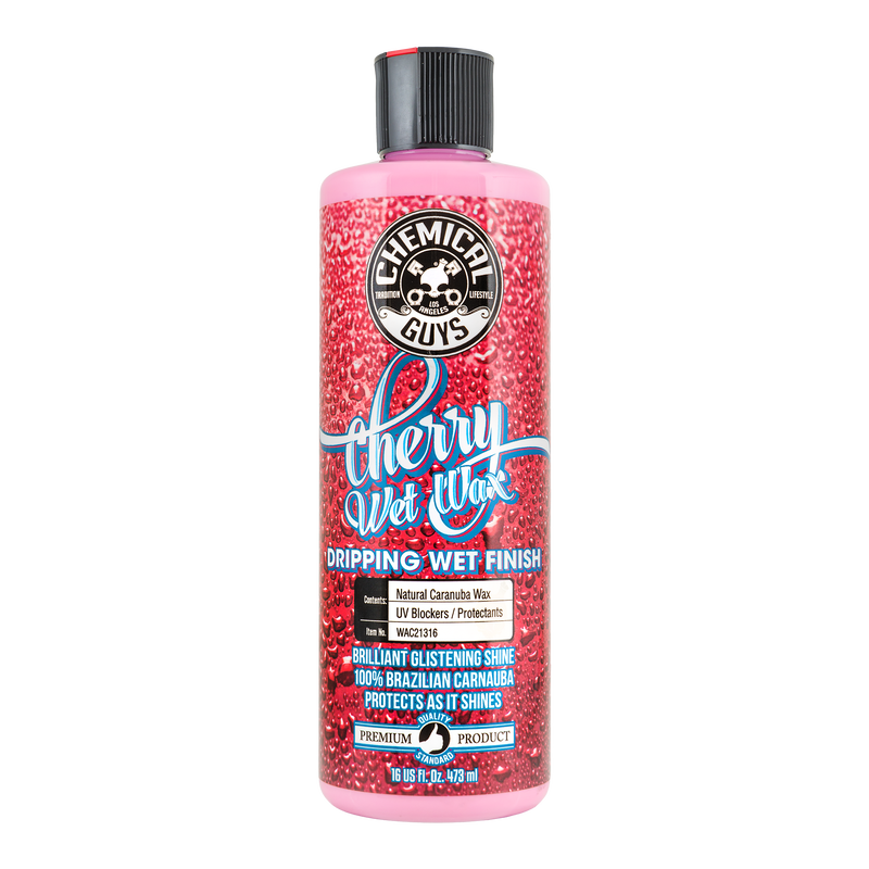 Chemical Guys CHERRY WET WAX BRILLIANT GLISTENING SHINE CARNAUBA WAX - 16oz