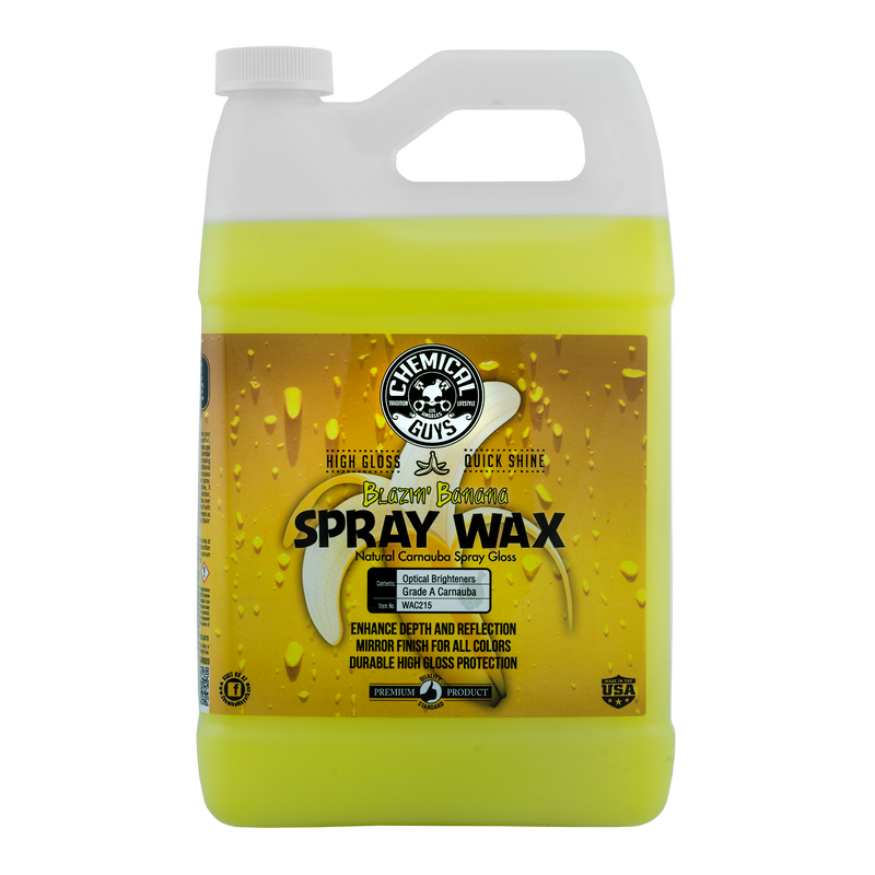 Chemical Guys BLAZIN' BANANA NATURAL CARNAUBA SPRAY WAX - 1 Gallon