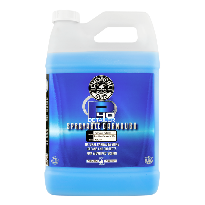 Chemical Guys P40 QUICK DETAIL SPRAY NATURAL CARNAUBA SHINE - 1 Gallon