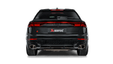 Akrapovic Audi RS Q8 (M4) Evolution Line Cat Back (Titanium) with Carbon Fiber/Titanium Tips