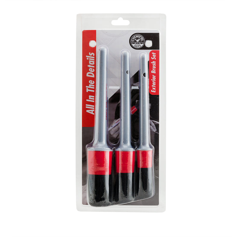 Chemical Guys ALL IN THE DETAILS EXTERIOR DETAILING BRUSHES - 3 Pack