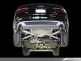 AWE Tuning Audi B8 A5 3.2L Touring Edition Exhaust System - Dual 3.5in Polished Silver Tips