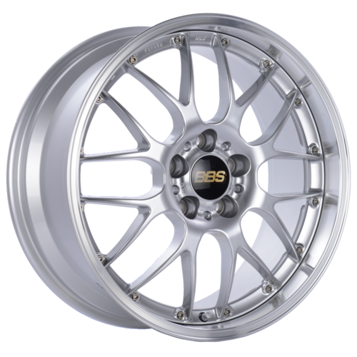 BBS RS-GT 925H 18x8 5x130 ET50 CB71.6 Diamond Silver Center Diamond Cut Lip Wheel