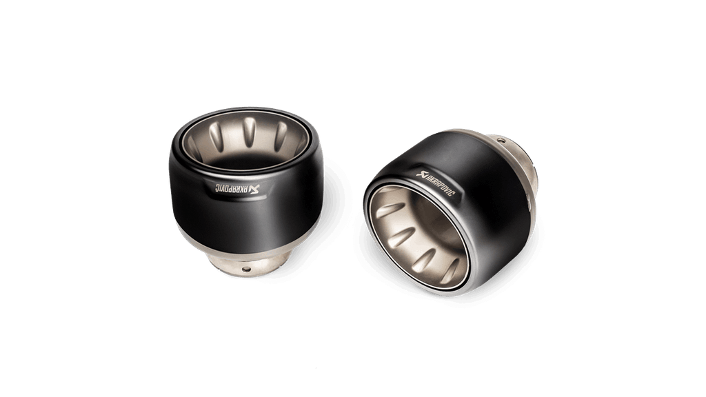Akrapovic PORSCHE 718 CAYMAN GT4 / SPYDER Tail pipe set (Titanium) - Black