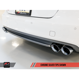 AWE Tuning Audi C7 / C7.5 S7 4.0T Track Edition Exhaust - Chrome Silver Tips