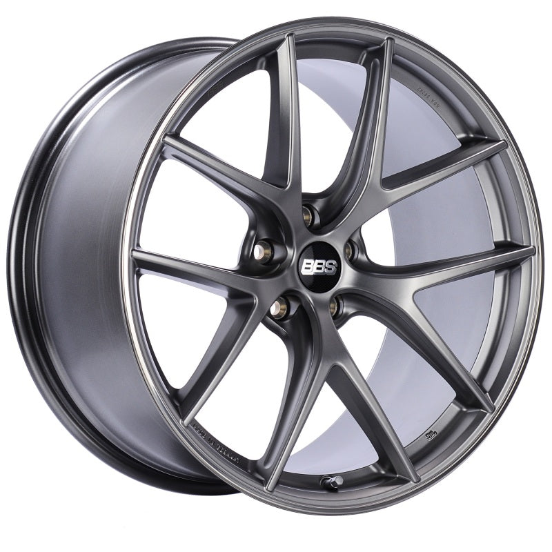 BBS CI-R 2203 - 19x9 5x120 ET44 Platinum Satin Rim Protector Wheel -82mm PFS/Clip Required