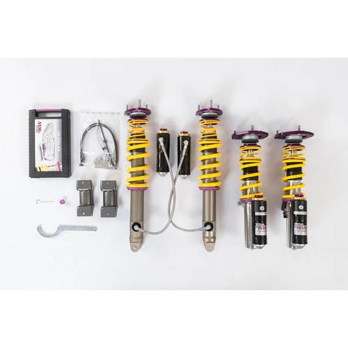 KW Clubsport 3 Way Coilover Kit -Porsche Turbo, Turbo S, Coupe + Cabrio; with PDCC