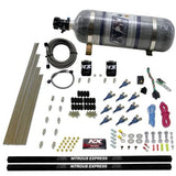 Nitrous Express 10 Cyl Piranha Nozzle Direct Port Nitrous Kit (250-500HP) w/12lb Carbon Composite Bottle